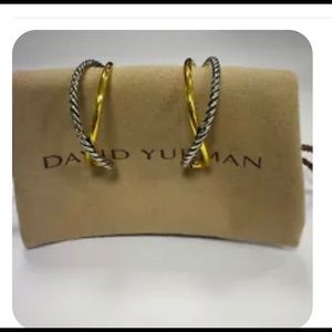 David yurman crossover hoop earrings